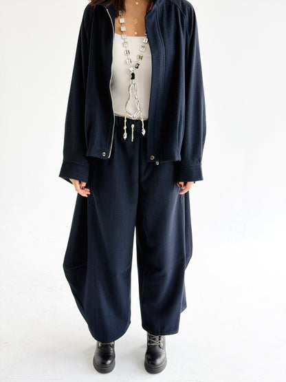 Check Balloon pants In Blue