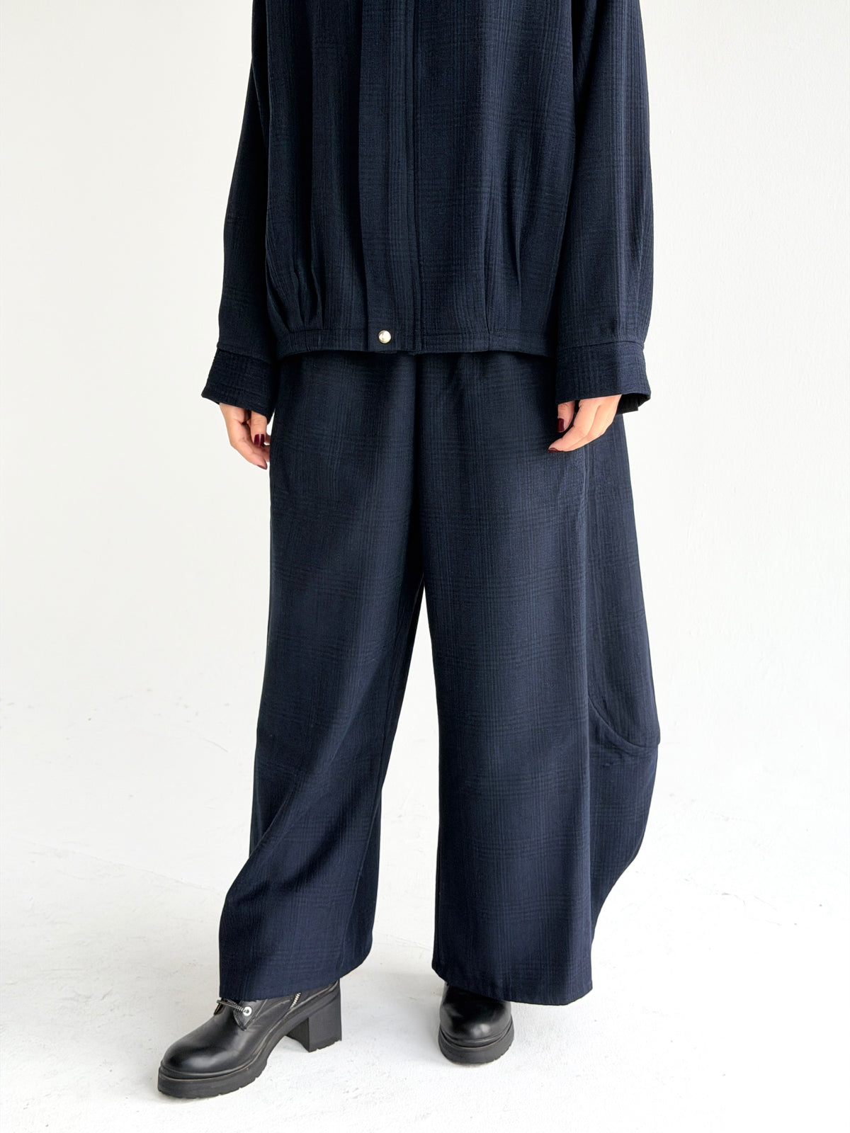Check Balloon pants In Blue