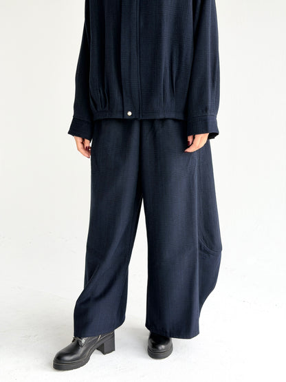 Check Balloon pants In Blue