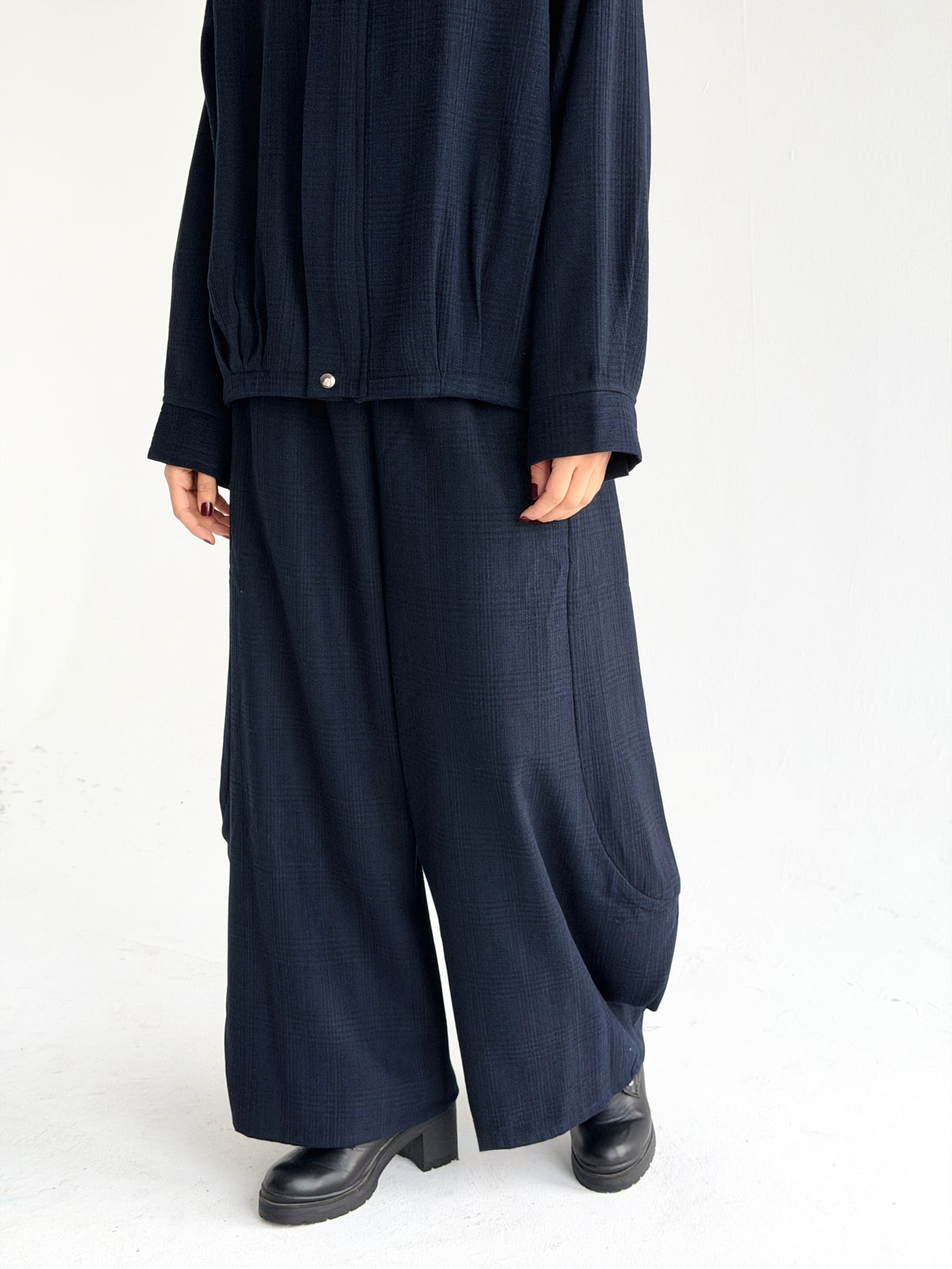 Check Balloon pants In Blue