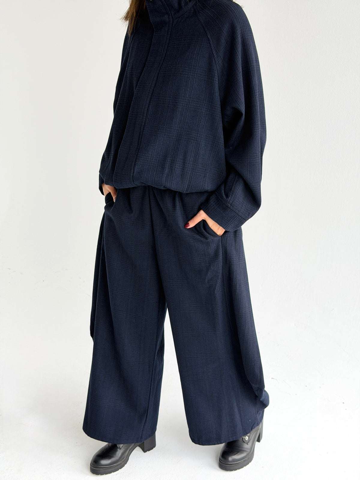 Check Balloon pants In Blue