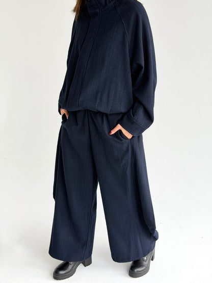 Check Balloon pants In Blue
