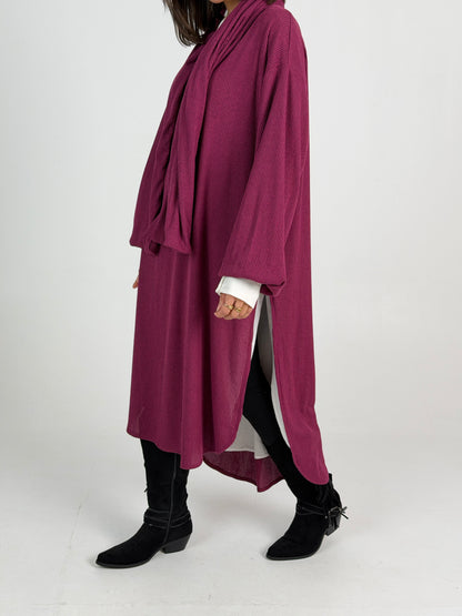 Scarf Flow Dress -Violet