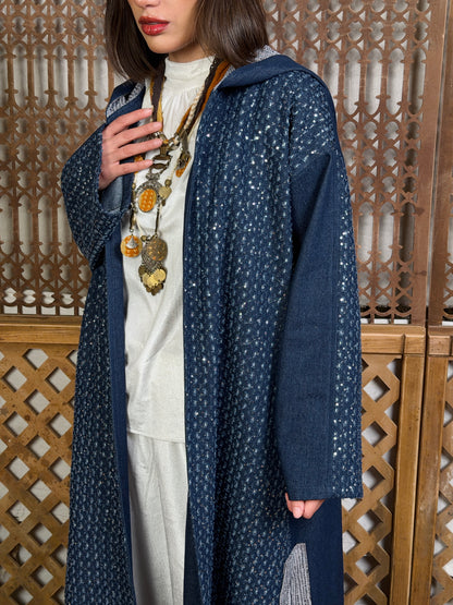 نَبْض — Nabd Sparkly Denim Moroccan Kaftan
