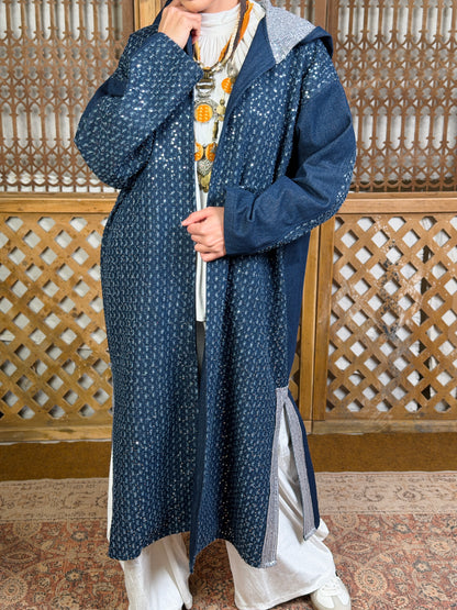 نَبْض — Nabd Sparkly Denim Moroccan Kaftan