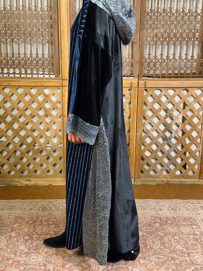 وَدّ — Wodd Sequin Hooded Velvet in Navy